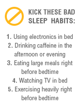 Kick these five bad sleep habits
